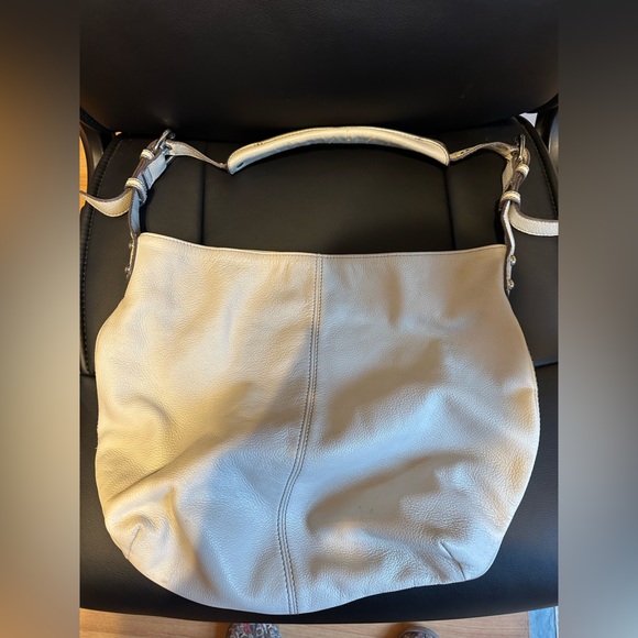 TIGNANELLO Leather Hobo Bag - Cream/light tan color - Picture 2 of 7